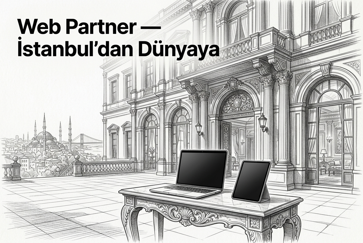 Web Partner lüks otel marka kimliği yenileme ve web sitesi projesi