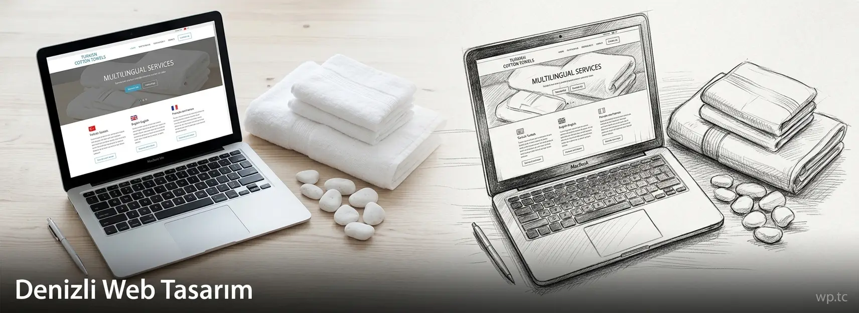 Denizli web tasarım hizmeti — tekstil fabrikası, Pamukkale oteli ve termal kaplıca için B2B ve turizm sitesi